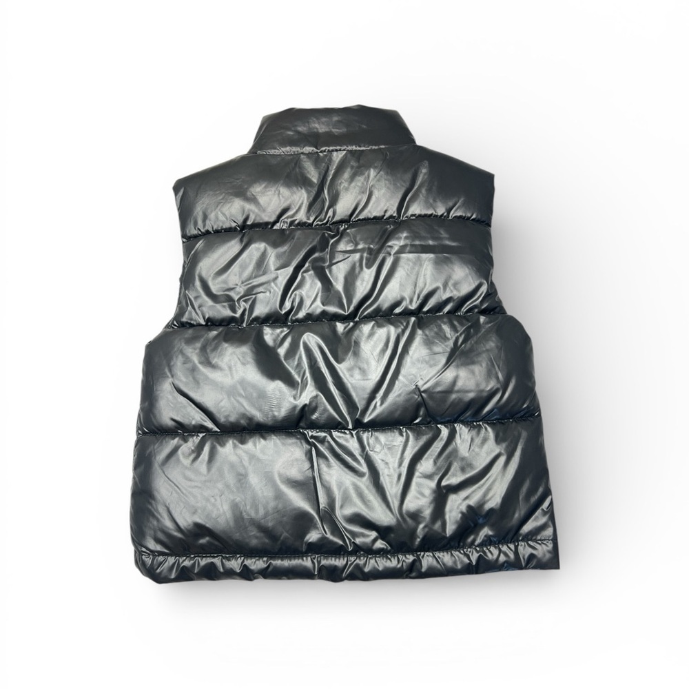 Xersion Girls Shiny Black Puffer Vest - Picture 2 of 6